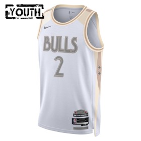 Dječji NBA Dres Chicago Bulls Lonzo Ball Nike 2024-25 City Edition Bijela Swingman